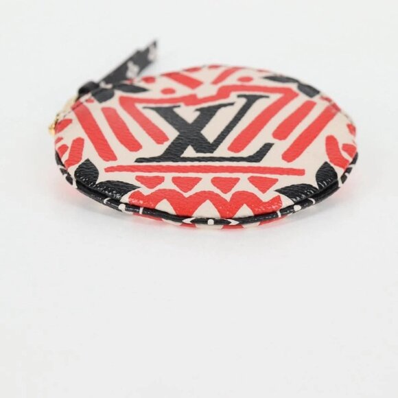 LOUIS VUITTON Monogram Crafty Round Coin Purse Red - Picture 6 of 15